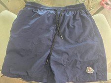 Moncler Logo Patch Swim Shorts Navy
