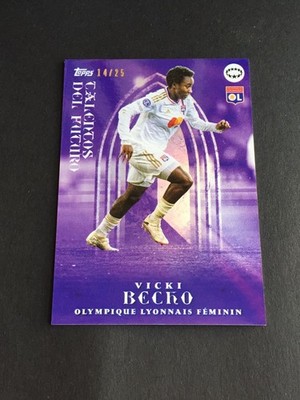 2023-24 Topps Aitana Bonmati Platinum Vicki Becho Purple 14/25 France Lyonnais
