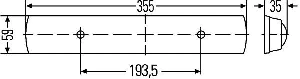 HELLA 2JA 007 373-161 Interior Light Fits CATERPILLAR LINDE HYMER MAFI WEIRO - Image 2 of 4