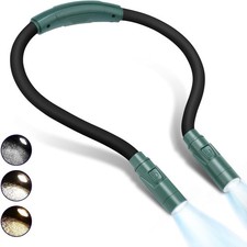 3 Colours Neck Reading Light for Knitting, Hand Crafting, Crochet - Round LED B