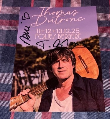 Thomas Dutronc Dedication Autograph Size 10x15cm Flyer