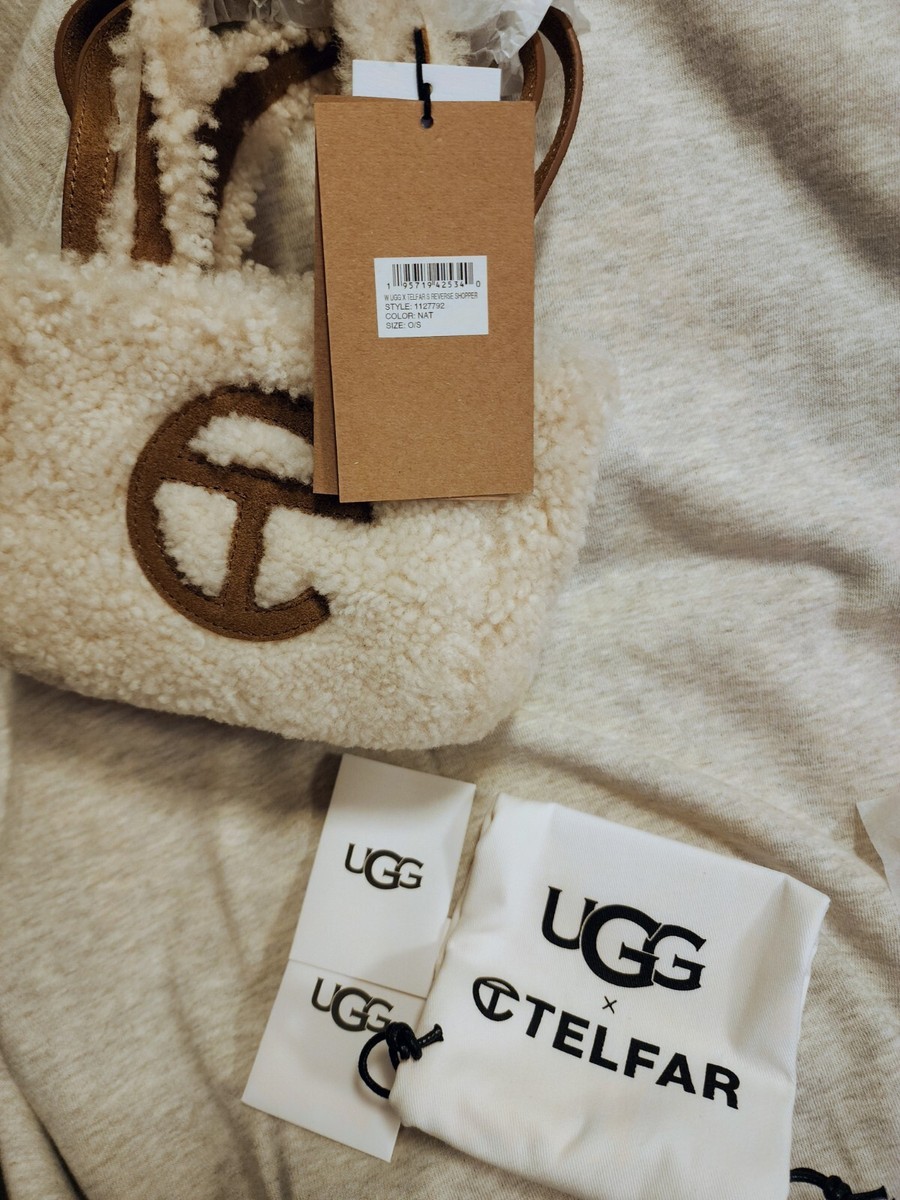 UGG x TELFAR Small Reverse Shopper bag crossbody sheepskin UGG x TELFAR Small Reverse Shopper bag crossbody sheepskin