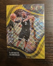2021-22 Panini Select Basketball LaMarcus Aldridge Gold Wave - Brooklyn Nets