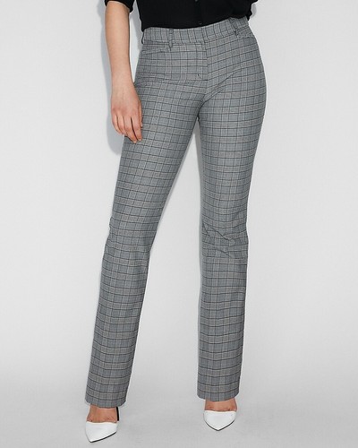 PLAID BARELY BOOT COLUMNIST PANTS SZ 00 