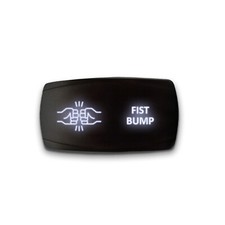 FIST BUMP - Horizontal LED Rocker Switch 5 Pin Dual Light 20A 12V ON / OFF