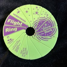 HOBERMAN FLIGHT RING 1999 POCKET GLOW IN THE DARK COLLAPSABLE 5"BEACH HIKE GIFT