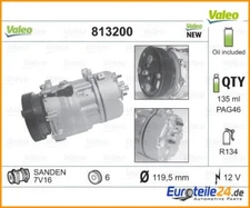 Compressor, Air Conditioning NEW GENUINE PART VALEO 813200