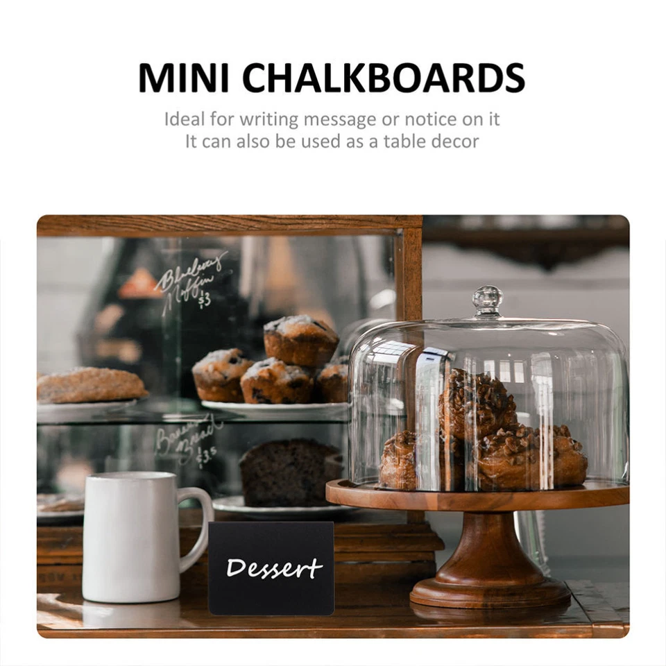 Placa de memória de mesa 12 peças placa de giz placa de placa de sinalização notas de cozinha quadro-negro nova - Imagem 4 de 4