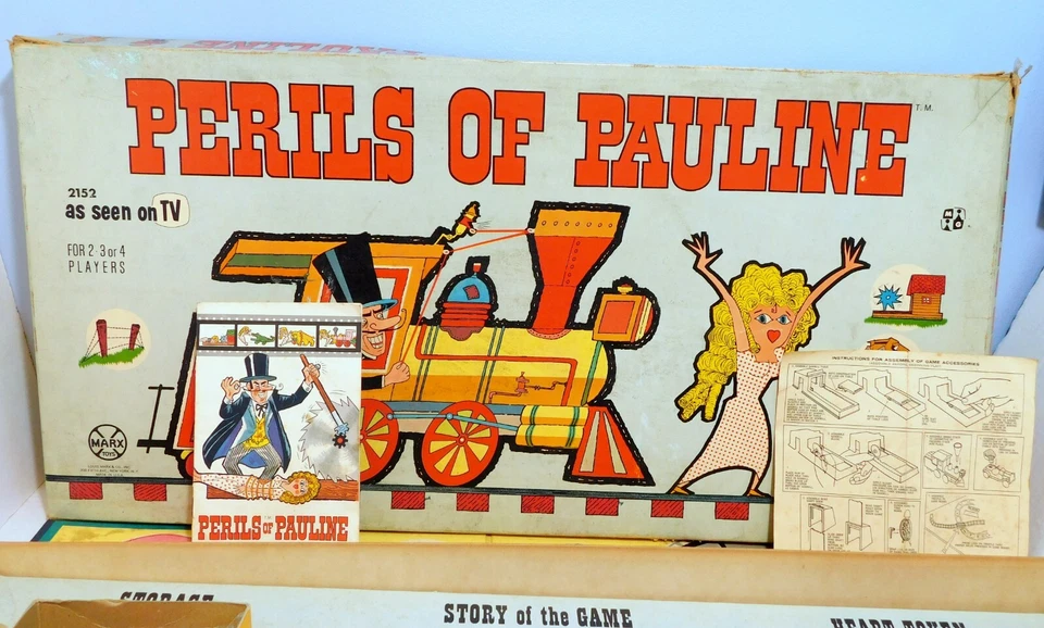 Rare 1963 Marx Perils of Pauline As Seen on TV Board Game Complete! - Image 4 of 4