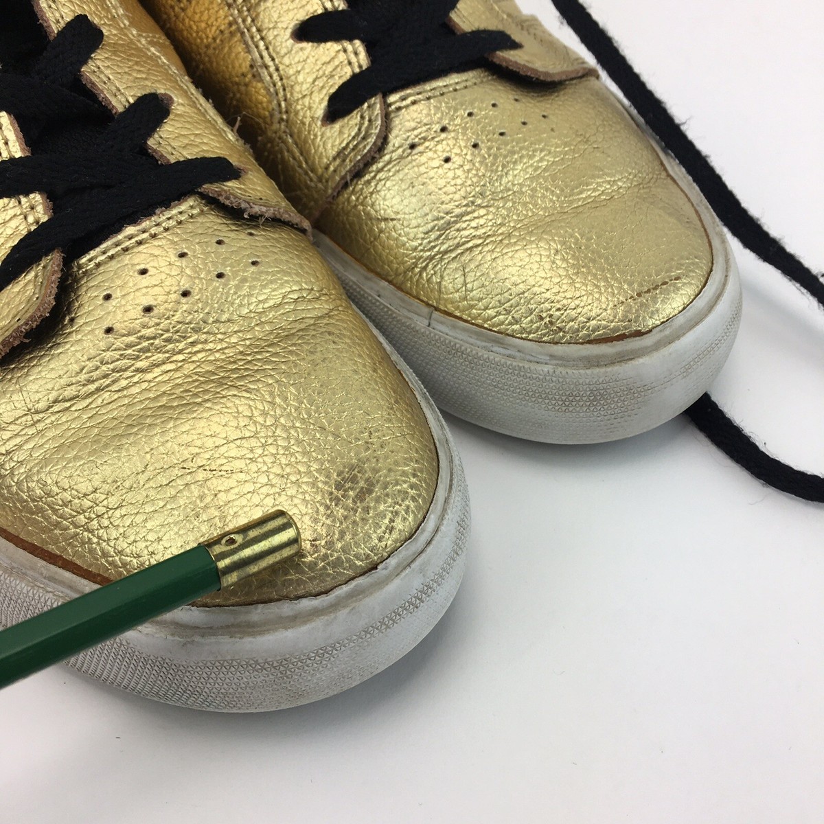 Supra S13021K Muska 001 Skytop Gold Lace-Up High Top Sneakers