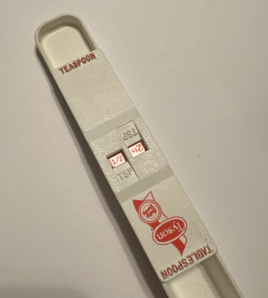 RARE Vintage Tyson Advertising Calaware Brand Adjustable Measuring Spoon USA Tbs - Image 3 of 4