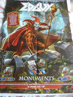 EDGUY MONUMENTS  ORIGINAL  PROMOTIONAL POSTER NEW UNUSED FOLDED