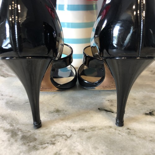 JIMMY CHOO Black Patent Mary Jane Heels ~ Sz 36.5 (6 US) - Picture 6 of 6