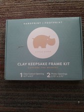 little hippo baby footprint and handprint kit
