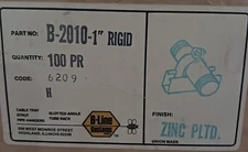 B-Line B2010 1" Conduit Pipe Clamps 9 Bags W/Hardware 90PR Total 