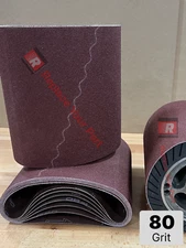 EZ8 8x19 Sanding Belts 80 Grit Aluminum Oxide Pack of 10