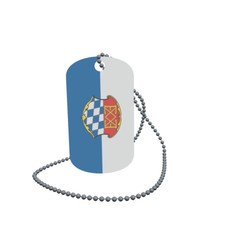 Dog Tag Flag Oberschlei heim Dog Tag Aluminium 30 x 50 mm