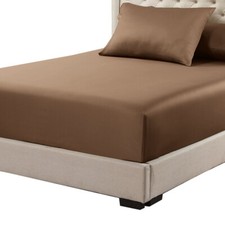 Split Top King Fitted Sheet Only- 100 Bamboo Viscose 300 Thread Count