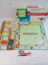 Vintage 1961 Parker Brothers Monopoly Board Game- Complete