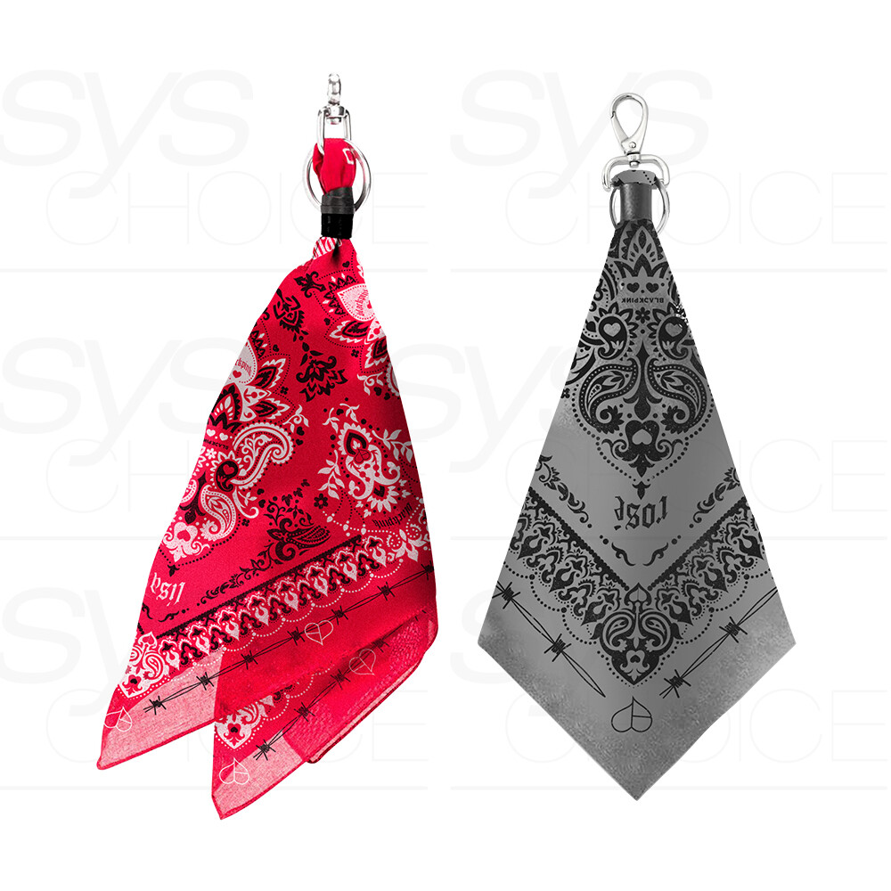BLACKPINK Official Goods Bandana Keyring H.Y.L.T + Tracking Number
