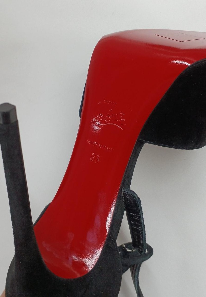 CHRISTIAN LOUBOUTIN heeled sandals Black Women's Size 36 made in