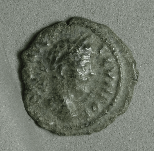 SEPT. SEVERUS, 193-211 AD, AE 18 Rev. Hermes stehend (AA#29)