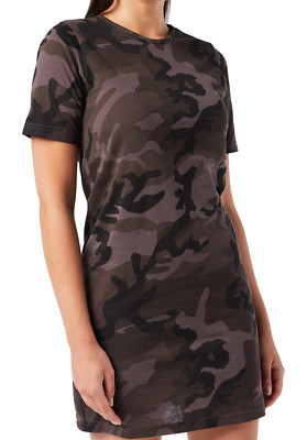 URBAN CLASSICS Women's Ladies Tee Dress, Vamo, XL, T-Shirt, Causal, Relaxed Fit-