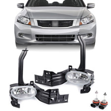 Bumper Fog Lights W Clear Lensswitch Fit For 2008-2010 Honda Accord 2dr Coupe Bumper Fog Lights W Clear Lensswitch Fit For 2008-2010 Honda Accord 2dr Coupe