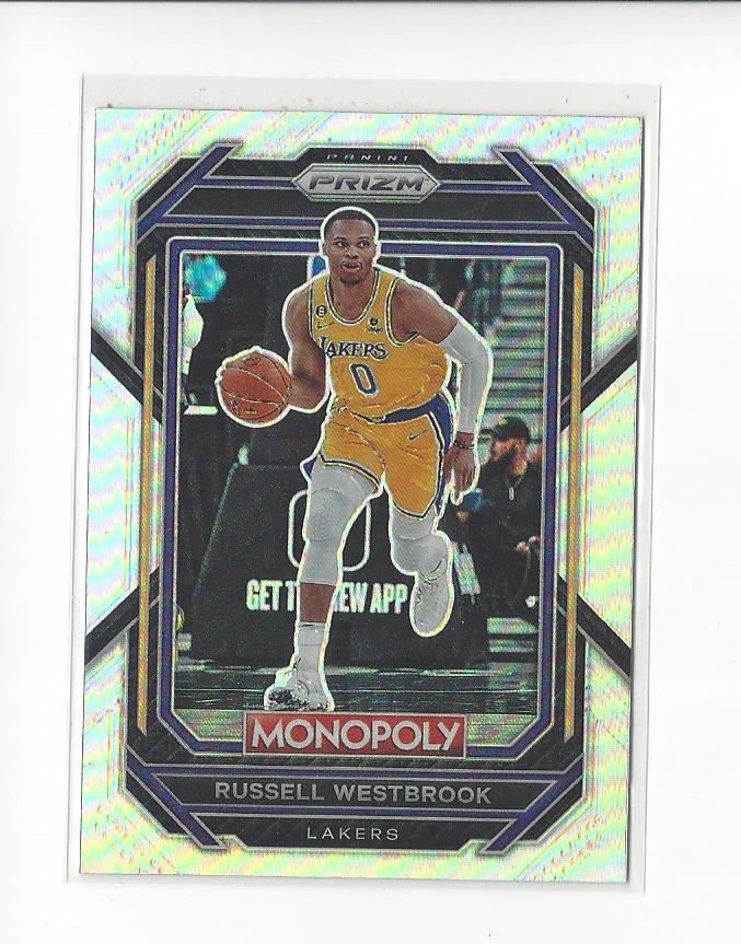 2022-23 Panini Prizm Monopoly Silver #42 Russell Westbrook Lakers