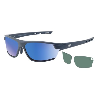 DIRTY DOG 58084 EVOLVE X2 SPORT-SONNENBRILLE MIT ZWEI GLÄSERN POLARISIERT MAGNETISCH UVP 80 £