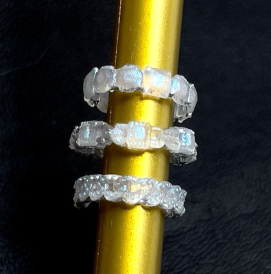 Rainbow High Vision Royal Three Tiara Song Doll Outfit Silver Bracelet Stack Set
