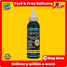 Curicyn Blood Stop Powder (3 Oz) - Quick Clotting Styptic Powder for Dogs Cats