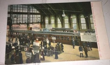   VINTAGE UNUSED POSTCARD SULLIVAN SQUARE ELEVATED STA CHARLESTOWN MASS PENNY PC