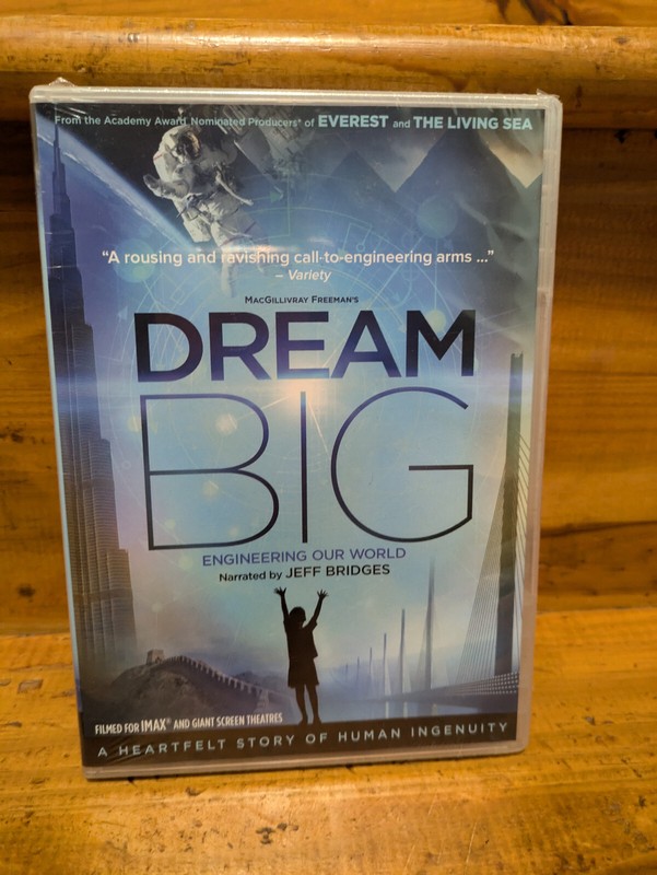 IMAX: Dream Big: Engineering Our World - DVD -  NEW SEALED  Jeff Bridges-Greg Ma