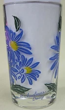 Michaelmas Daisy juice size Peanut Butter Glass Glasses Drinking  Mauzy 117-6