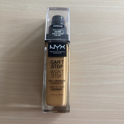 1 NYX Can't Stop Won't Stop Full Coverage Foundation Cappuccino 11