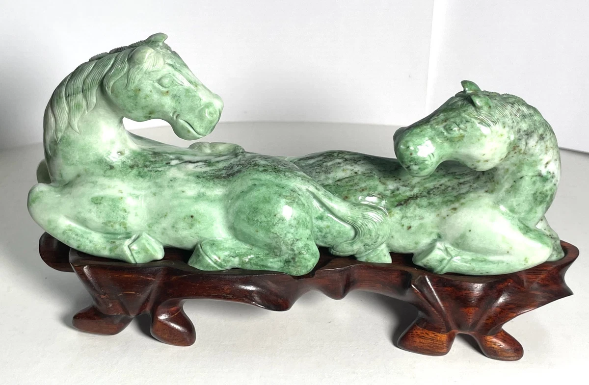 马复古原始玉石古董中国雕塑、雕像| eBay