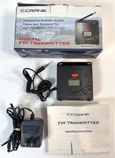 C.Crane FM Transmitter FT-007 FM Transmitter, Power Cord, Manual, Box - Works