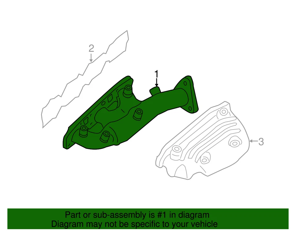 Genuine Nissan Exhaust Manifold 14002-EA21A - Image 3 of 3