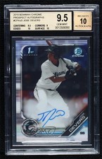 2019 Bowman Chrome Prospects Auto Jose Devers #CPA-JD BGS 9.5 GEM MINT Auto 0c6