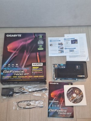 Gigabyte GeForce 7600 GT Graphics Card Boxed *2006* HD Multimedia Center bundle