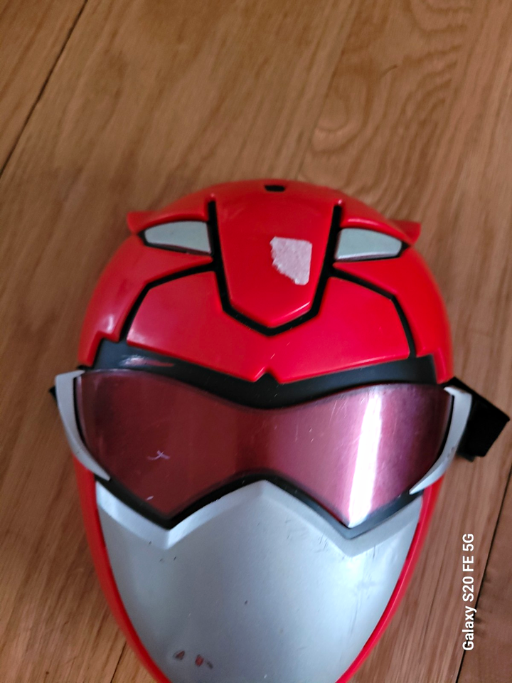 2018 hasbro power ranger beast morphers Red Plastic kids face mask ...