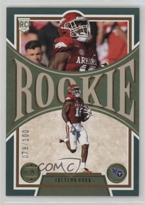 2022 Panini Legacy Rookies Green 79/100 Treylon Burks #155 Rookie RC wd7
