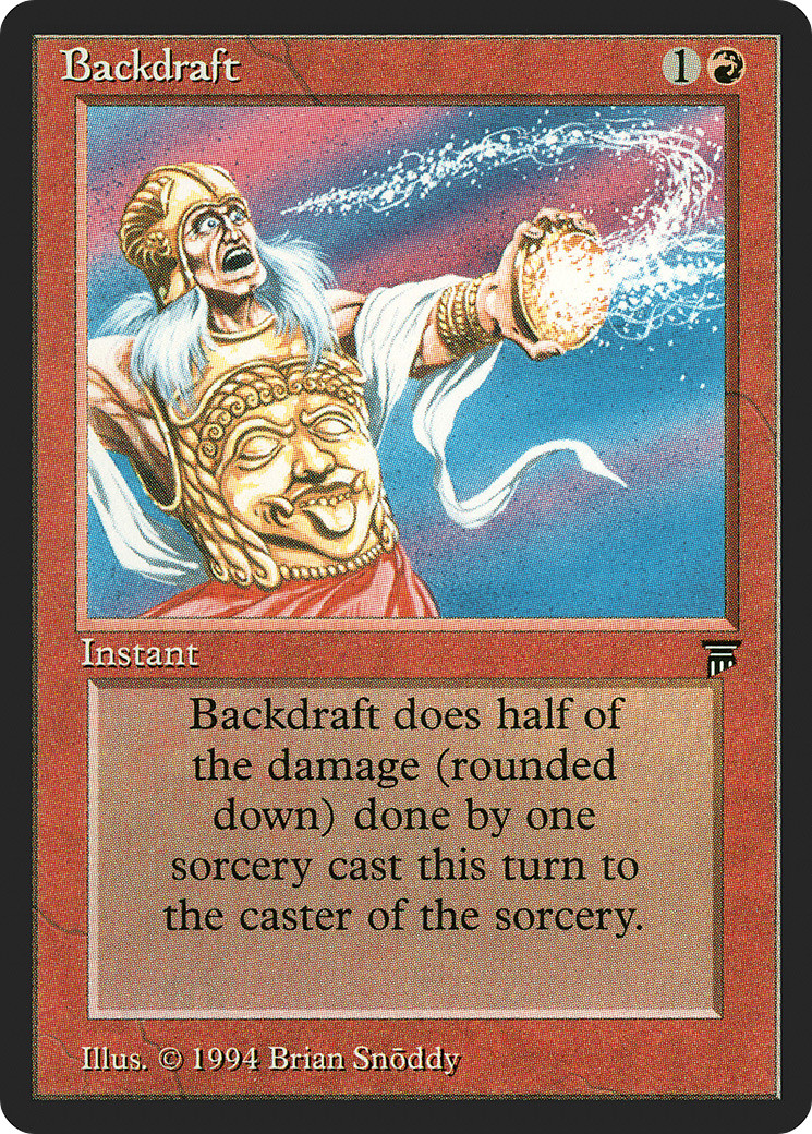 Backdraft (HP) Legends LEG Magic MTG