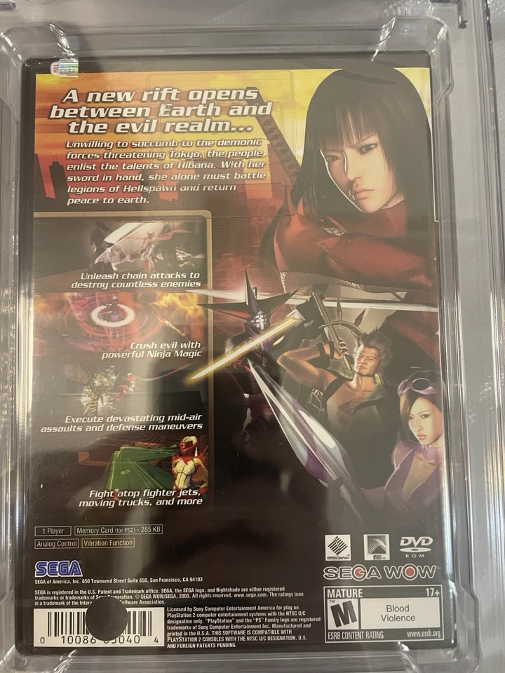 Nightshade PS2 Sony PlayStation 2 New Graded Game CGC 9.4 - Rare - Image 4 of 4