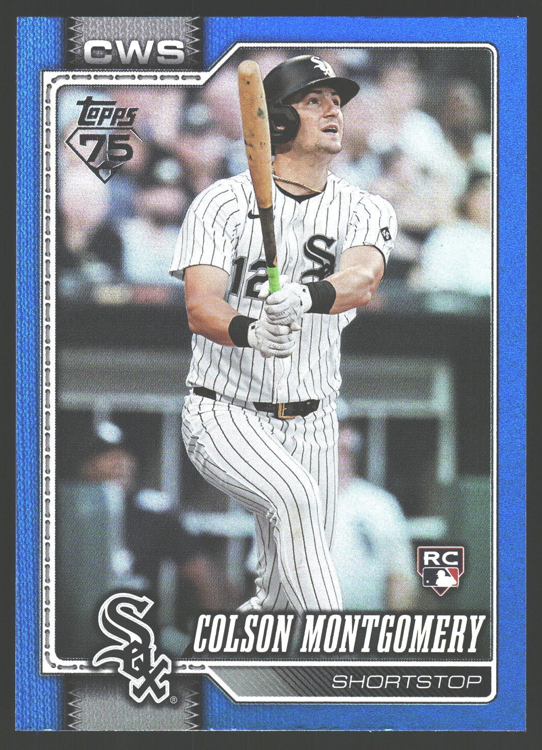 2026 Topps Series 1 Blue Rainbow Foil #157 COLSON MONTGOMERY RC White Sox 64/150