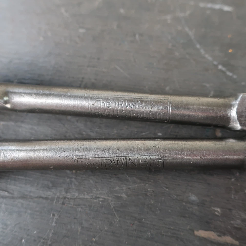 Vintage Auger Drill Bits x 10 - Irwin, Mathieson, Whitehouse etc Carpentry Tools - Image 3 of 4
