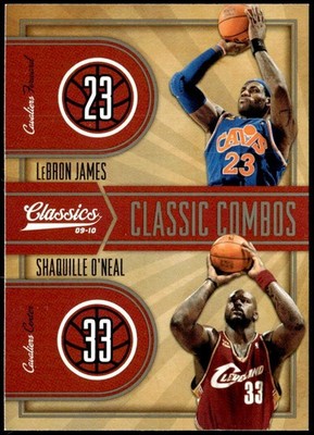 2009-10 Panini Classics #2 LeBron James / Shaquille O'Neal Classic Combos E1