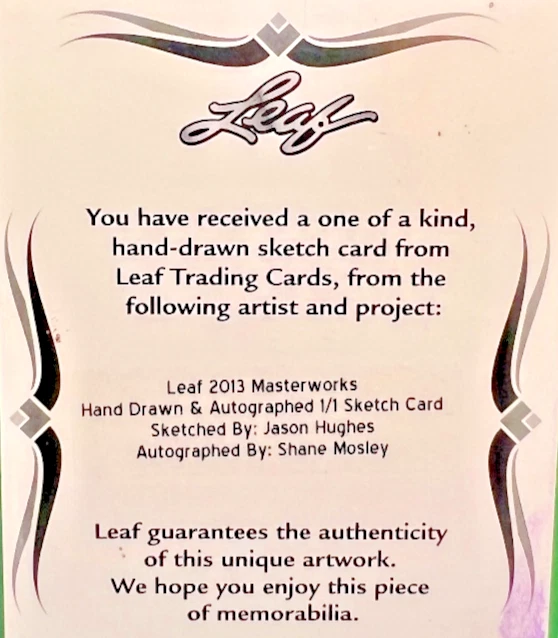 Shane Mosley 2013 Leaf MASTERWORKS Sketch 1/1 Authentic Beckett 10 Autograph🥊🔥 - Image 4 of 4