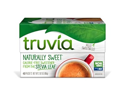 Truvia Natural Stevia Sweetener Packets, (Net Wt. 2.82 oz), 40 Count (Pack of 12